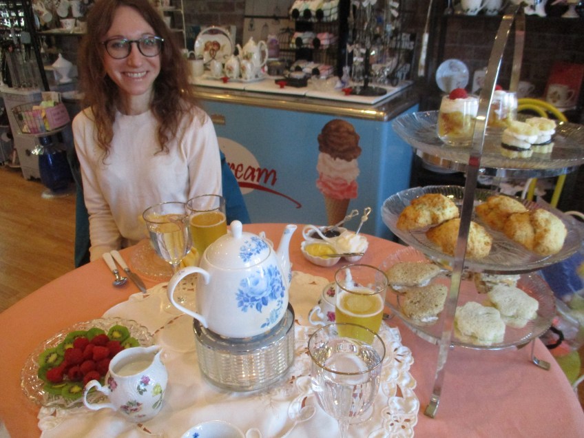 Jenya and our high tea service