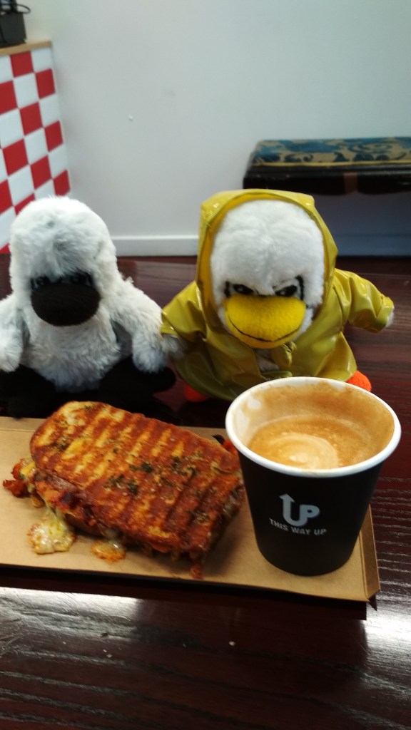 Toastie from Hungry Hobos and Coffee from Sabayon