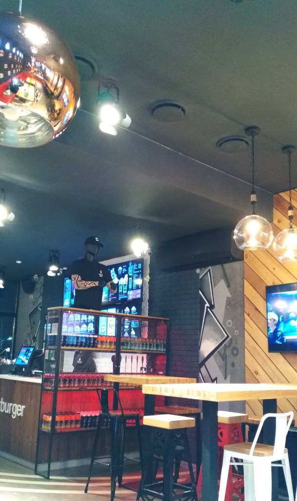 Interior of Black Star Burger