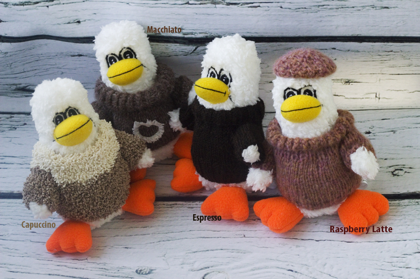 Penguins in sweaters