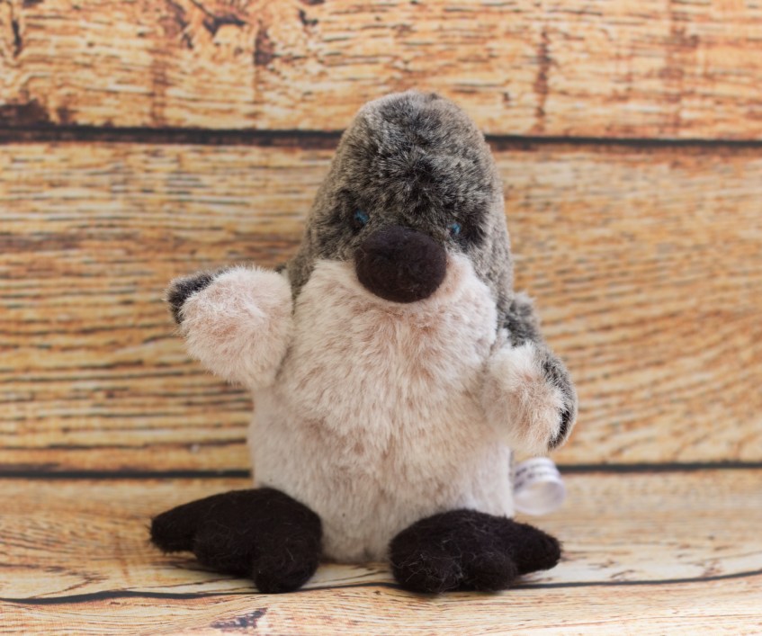Willow Penguin Plushie waves HI