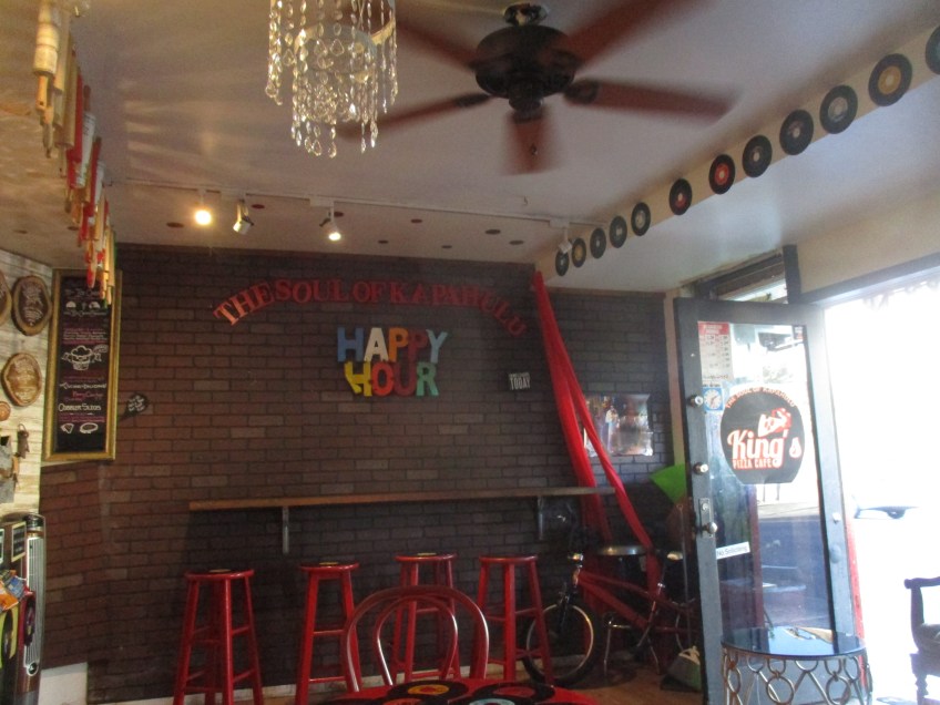 Interior of King's Pizza Cafe in Oahu