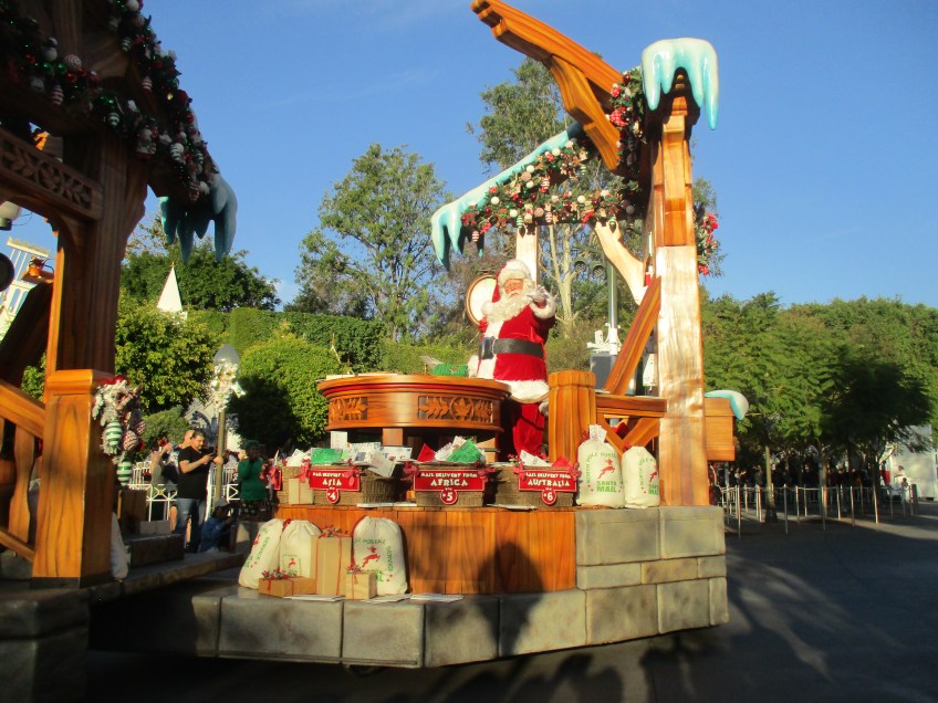 Santa Claus in the Christmas Fantasy Parade at Disneyland