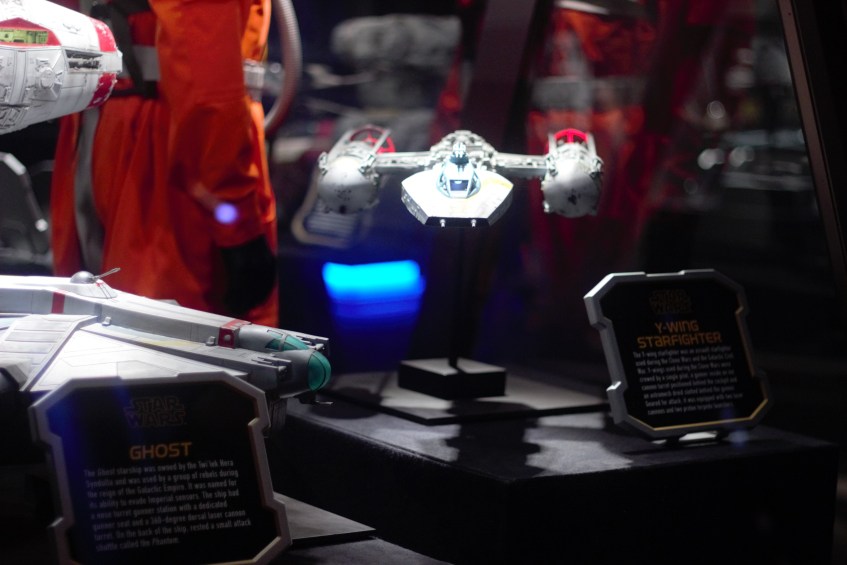 Y-Wing model at Star Wars Launch Bay