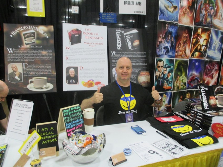 Buddhist fiction and non-fiction Author Darren Lamb at Salt Lake Comic Con