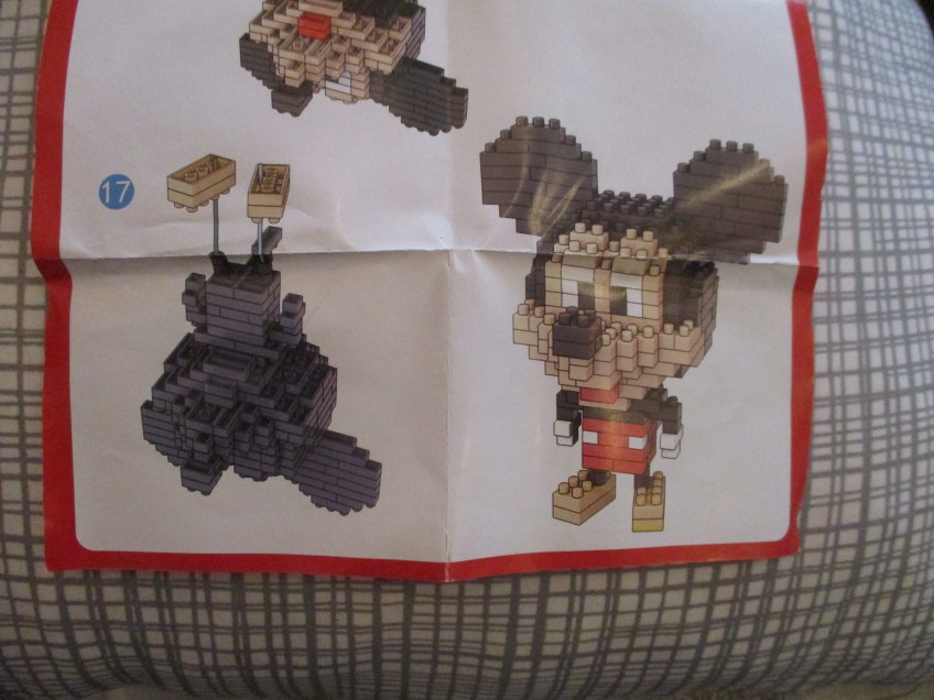 Mickey Mouse micro-brick figure